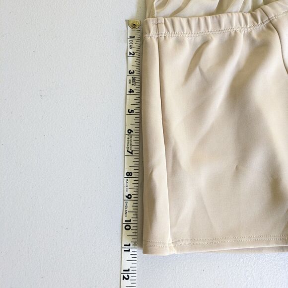 Akira Mesh Skirt Overlay Shorts Size S Tan Nude Ballet Dance Boho Black Label - Picture 12 of 15